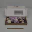 Ling's Moment Artificial Flowers and Greenery for DIY Lilac & Cream Deluxe Box Wedding Bouquet Centerpieces Floral Arrangement Decor