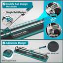 Seeutek Manual Tile Cutter - 14 inch Professional Porcelain Ceramic Tile Cutter, Double Rails Design, Tile Cutter Tool with Tungsten Carbide Cutting Wheel, Easy to use