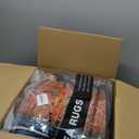 zesthome 9x12 Area Rugs,Stain Resistant Washable Rug,Ultra-Thin Rugs for Living Room,Bedroom,Non-Slip Backing Home Decor Large Area Rug (Orange,9'x12')