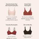 HATCH The Dream Feed Nursing & Sleep Bra, Stretchy & Wireless with Crossover Pull-Down Design for Breastfeeding (M)