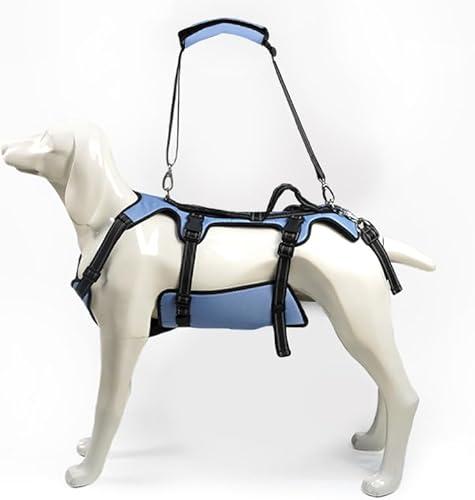Coodeo Dog Lift Harness, Full Body Support & Recovery Sling, Pet Rehabilitation Lifts Vest for Old Dog with Arthritis Walk(Bule,S)