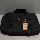 RAINSMORE Tactical Laptop Bag for Men 15.6/17.3 Inch Military Laptop Briefcase with MOLLE Large Business Travel Messenger Bag (Black)