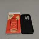 Vooii Compatible with iPhone 16 Pro Case, Liquid Silicone Upgrade [Camera Protection] [Soft Anti-Scratch Microfiber Lining] Shockproof Phone Case for iPhone 16 Pro 6.3 inch - Black