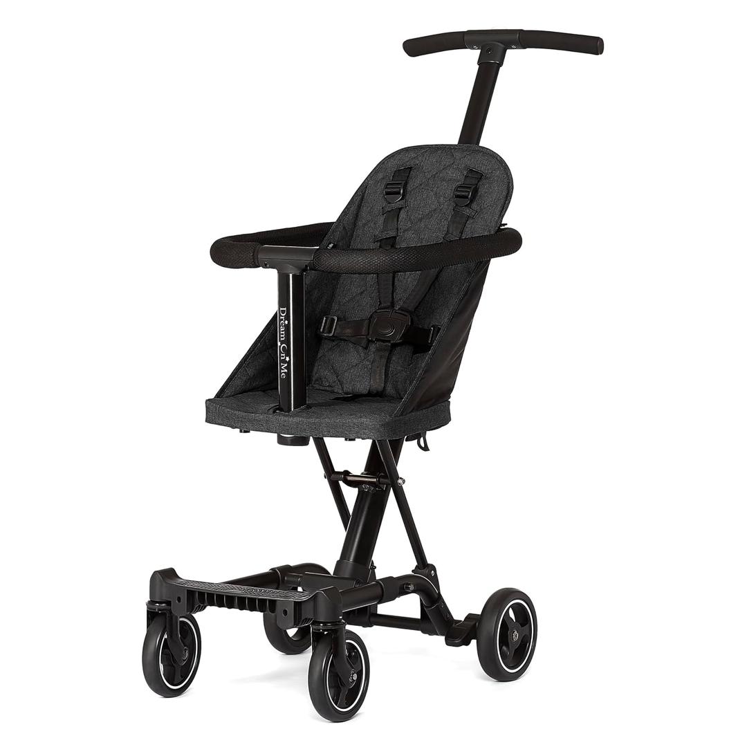 Dream On Me Coast Rider Lightweight Travel Stroller, 45 Lb Limit, Black