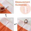 Orange Sheer Curtains 84 Inch Length Pinch Pleated Semi Voile Sheer Curtains for Bedroom Living Room Soft Touch Light Filtering Drapes(Mandarin Orange, 42 W x 84 L, 2 Panels)