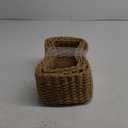 paper rope storage baskets organizing container bins shelves- 3Pcs