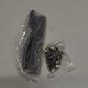 5-1/2" L Brackets Long Corner Braces 4 Pack | 90 Degree Angle Bracket for Shelves/ Wood Furniture/ Cabinets/ Bed Frames - Heavy Duty Black Metal Brackets (5.51 x 1.06 Inch) with Screws