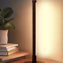 Upgraded LED Table Lamp, Stepless Dimmable Bedside Lamp with 3 Color Temperature, Modern Nightstand Lamp, Desk Lamp for Bedroom, Living Room, Corner, Gift, Metal Finish, Black