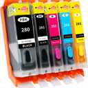 280XL 281XL Refillable Ink Cartridges for PIXMA TS6120 TS6220 TS6320 TS8120 TS8220 TS8320 TR7520 TR8520 TR8620 TS9120 TS9520 TS9521C TS702 Printer