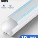 4'' 16 Ft Mini Split Line Set Cover with Flexible Duct, White