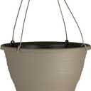 The HC Companies Wrapt Hanging Planters - Lightweight Plant Pot Hanger for Hanging Plants, Vegetables & Herbs - Outdoor & Indoor Hanging Basket for Plants (11" Pepperstone)