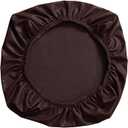 PU Leather Chair Seat Cover, Soft Waterproof Simple Seat Cover, 15-20 Inch Dustproof Non Slip Seat Cover Slipcover (Coffee)