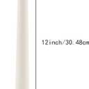 20 Pack White Taper Candles, 10 Hours Burn Time, Unscented, Smokeless and Dripless, 0.8 x 12 Inch Dinner Candle Set for Household, Wedding, Party and Home Dcor Candlesticks