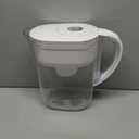 Brita Water Filter Pitcher for Tap and Drinking Water with 1 Standard Filter, Lasts 2 Months, 6-Cup Capacity, BPA Free, White