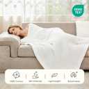 EMME Muslin Blankets for Adults Throw Blanket for Couch Breathable Gauze Soft Lightweight Airy White Twin XL 66" x 90"