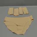 voenxe Women Bikini Underwear,Seamless Breathable Ladies Panties,No Show Comfortable Briefs Undies,Invisible Hipster,5-Pack, XL 