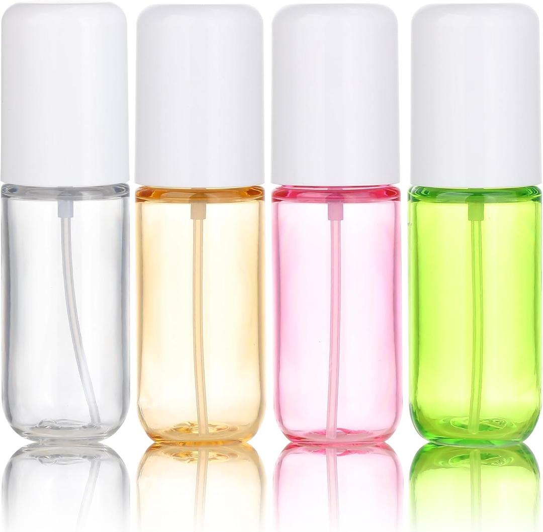 KREMORV Travel Spray Bottles 1.35oz/40ml Fine Mist Empty Spray Bottles Mini Refillable Plastic Travel Bottle Set for Traveling and Outgoing