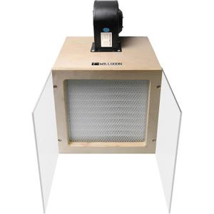 12"x12" HEPA Horizontal Laminar Flow Hood Suitable for Clean Air Workspaces - Filtration Level of up to 99.995%