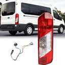 RH Tail light Assembly Fit for 2015-2025 Ford Transit 150 250 350 350HD Rear Lamp Right Passenger Side Brake Lamp W/Bulbs and Harness Halogen Type W/Single Rear Wheels CK4Z13404K FO2801242C
