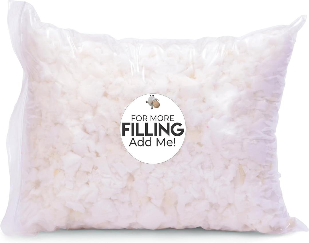Premium Shredded Memory Foam Stuffing Bag - Safe/Clean Proprietary Foam Blend - Standardized Consistency - Customize Your Reading Loft Perfect