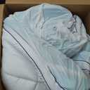 Dual Layer 4 Inch Memory Foam Mattress Topper Queen Size, 2" Cooling Gel Memory Foam & 2" Pillow Top Bed Topper, CertiPUR-US Mattress Cover for Pressure Relief, 21" Deep Pocket, White