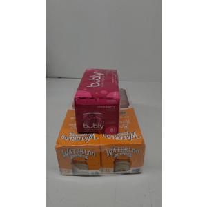 Bubly Sparkling Water, Raspberry, Zero Sugar & Zero Calories, Seltzer Water, 12 Fl Oz Cans (Pack of 8) EXP Dec15 2025  AND Waterloo Sparkling Water, Orange Vanilla Naturally Flavored, 12 Fl Oz (Pack of 24) | Zero Calories | Zero Sugar or Artificial S