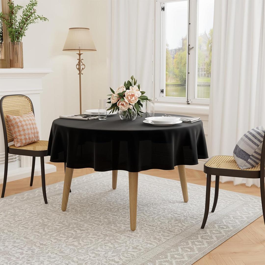 Tablecloth Round D48 Black