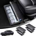 Upgraded Under seat Storage Tray with Lid for Tesla Model Y Juniper 2026, Hidden Under-Seat Organizer Box, Anti-Slip & Dustproof Design, Large-Capacity Interior Storage Accessories