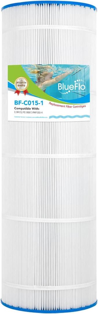 PAP150 Pool Filter Replaces Unicel C-9415, Filbur FC-0687, Pentair CC150, CCRP150, R173216, 59054300, 160317, 160355, 160352, 31-1/8 x 10-1/16
