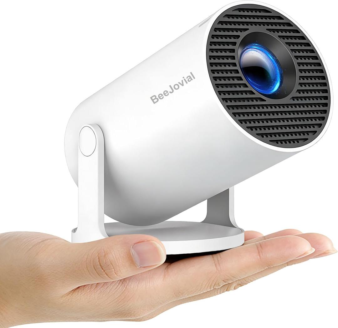 Mini Projector WiFi Bluetooth, 35"-130" 1080P Full HD Short Throw Portable Projector for IOS Android Phone Laptop TV Stick HDMI USB