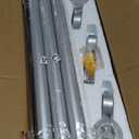 YaFex Curtain Rods 32-144 Inch, Heavy Duty 1 Inch Adjustable Curtain Rod for Windows, Silver Extra Long Window Treatment Rods, Modern Design, Easy Installation
