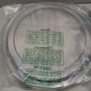 10 Pcs Plastic Appetizer Serving Tray with Lid Round 12.5 Inch with Lid Disposable Serving Fruit Veggie Catering Tray with 6 Divided Compartment for Fruit Snack Veggie Party