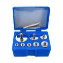 HFS(R) Calibration Weight Set 1000g with Case and Tweezers for Digital Scale, Gram Scale-M2 Class Precision 8pcs 10g,20g,20g,50g,100g,100g,200g,500g