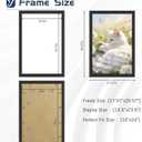 16x24 Black Frame 2 Pack, Engineered Wood for 24 x 16 in Poster | Horizontal or Vertical Wall Mounting, 24x16 Poster Frames for Gallery, Office, and Home Decor