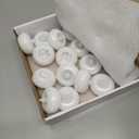 Homemory 24Pack 2 Flameless Led Floating Candles, 200 Hour Plastic Battery Operated Flickering Waterproof Tealights for Cylinder Vases, Centerpieces at Wedding, Party, Pool, Holiday (White Base)