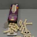 AerWo Wooden Blocks Stacking Games, Tumbling Tower and Balance Halloween Games for Kids, Skeleton for Kids and Adults with Six-Sided Dice, Wood Blocks Twister Game