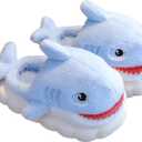 Animal slippers for Women Men Cute Shark Slippers Cozy adult home fuzzy cotton slippers