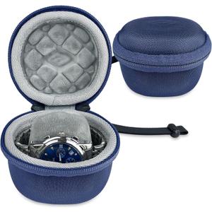 Hard Watch Case Travel for Rolex, Single Watch Cases for Men and Women, Portable Storage Box for Sports, Business Trips and Travel, Hard EVA Protective Case Waterproof,Blue