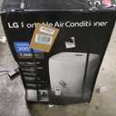 LG 7,000 BTU Portable Air Conditioner, 115V, Cools 300 Sq.Ft. (12' x 25' Room Size), Portable Air Conditioner for Home with Quiet Operation, LCD Remote Control, and Window Installation Kit, White