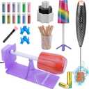 HXH Cup Turner for Crafts Tumbler,Tumbler Cup Spinner,Glitter Powder,Epoxy Resin kit for Tumblers for Beginners with Foam