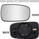 Passenger Side Mirror Replacement for 2003 2004 2005 2006 2007 Honda Accord Mirrors Glass - Convex Mirror Glass, Right Side Rear View Mirrors