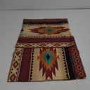 Emvency Set of 2 Western Throw Pillow Covers 18x18 Inches Decorative Brown Geometric Abstract Vintage Polyester Pillow Cases Square Pillocases for Bed Sofa