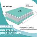 Inflatable Floating Dock, Floating Island Raft with Water Ramp for Dogs, Inflatable Dog Float, Multi-Person Air Dock Platform for Lakes, Pools, and Oceans, 6FT/ 8FT/ 10FT