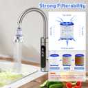 3 Pack Sink Water Filter Faucet, 360 Rotating Faucet Filter for Bathroom & Kitchen Sink, 3 Modes Bathroom Faucet Filter Removes Chlorine Fluoride Heavy Metals Hard Water for Home Kitchen & Bathroom