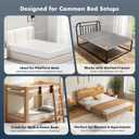Bunkie Board Queen 10mm (60" x 80") – Gray Under Mattress Support, Anti-Sag & Noise-Free, Breathable Low Profile Bed Board for Metal Frame, Platform & Slatted Beds