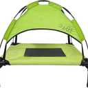 Midlee Green Dog Cot with Canopy (24" x 30")