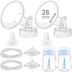 Maymom Pump Parts Compatible with Spectra S2 S1, 28mm Flange Tube Bottle Backflow Protector Valve, Not Original Spectra S2 Replacement Pump Parts Duckbill Valve Bottle