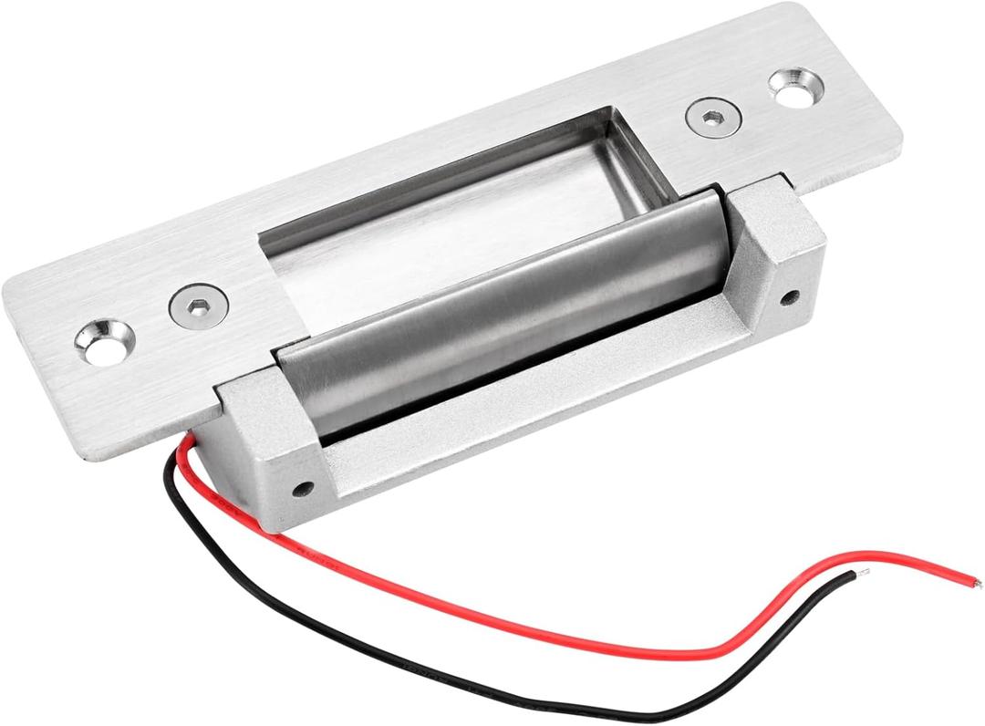 Heavy Duty Electric Door Strike Lock ANSI Standard 12V DC Fail-Secure or Fail-Safe Adjustable for Access Control Cylindrical Locksets or Mortise Lock