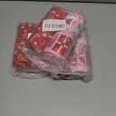 3 x Red Heart Wired Edge Ribbon, Pink Dot Wide Pink Dot Craft Ribbon for Wrapping and DIY Projects, 20 Yards, 2.5 inches