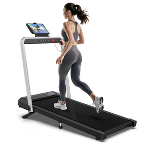 WELLFIT Walking Pad Treadmills with Handle, 10% Incline Treadmill for Home